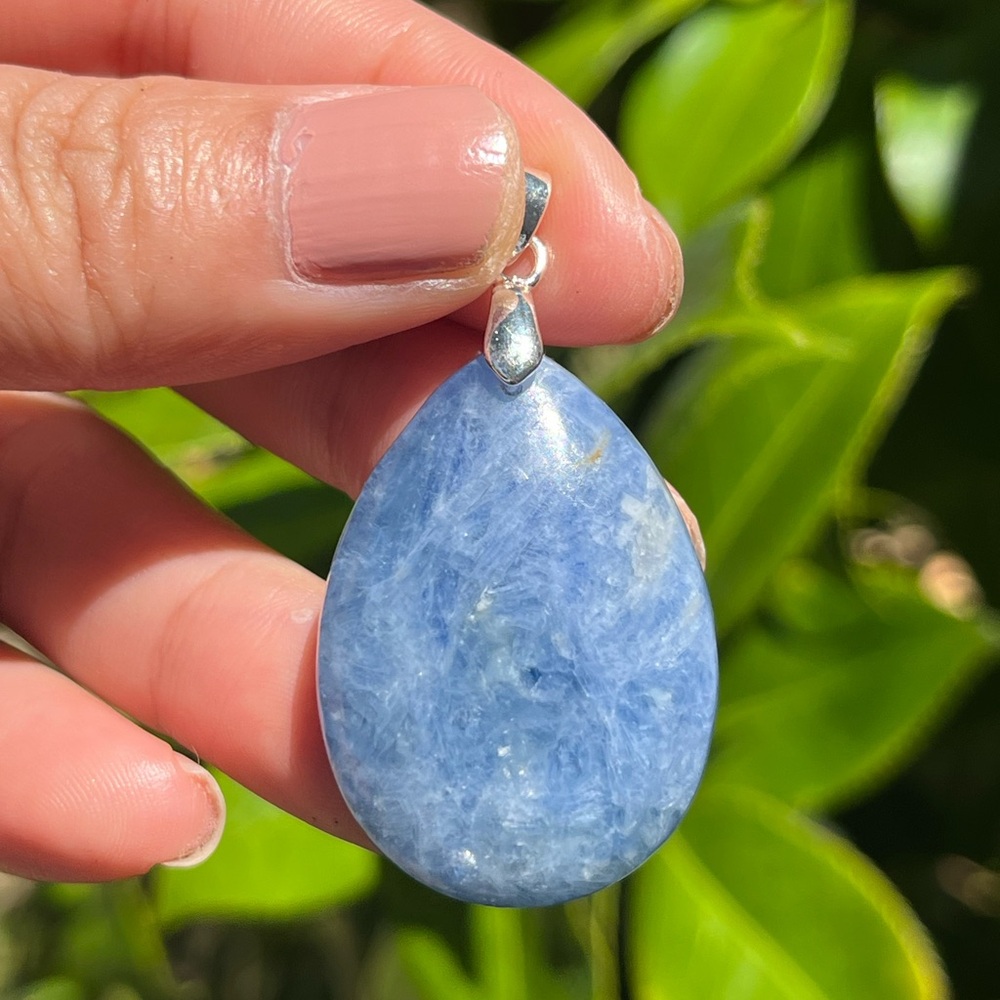 Sterling silver‎ kaynite teardrop  pendant Palo